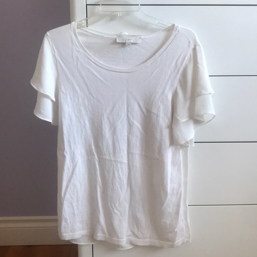 Loft white blouse
